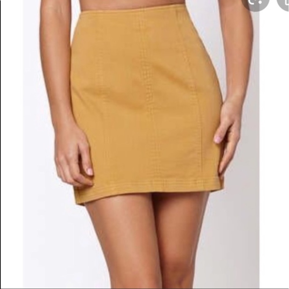 Pacsun Mustard Skirt
